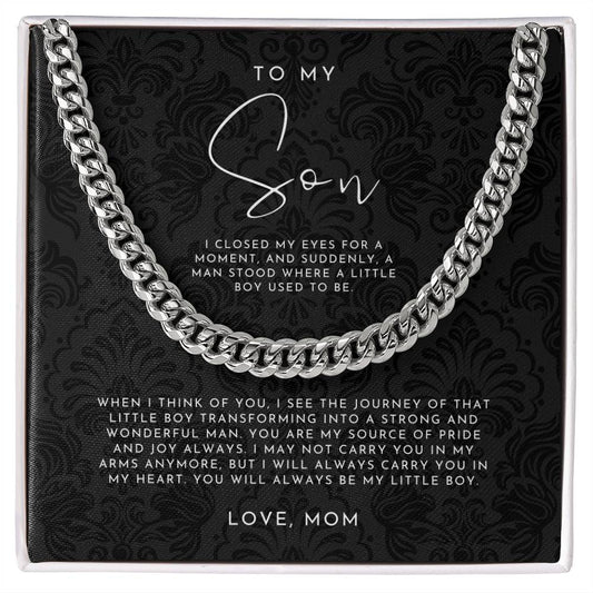 To My Son Necklace From Mom