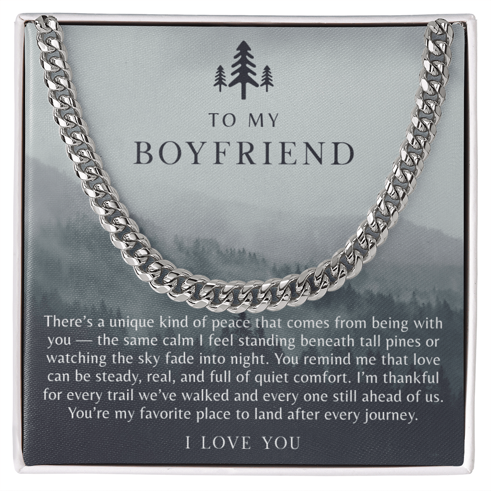 To My Boyfriend Necklace