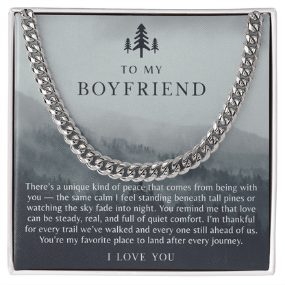 To My Boyfriend Necklace