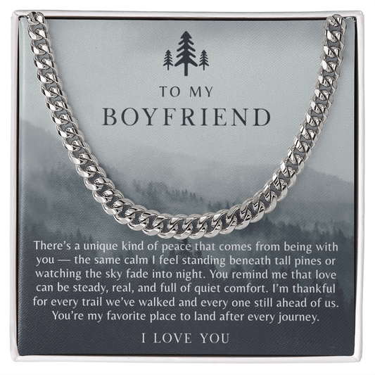 To My Boyfriend Necklace