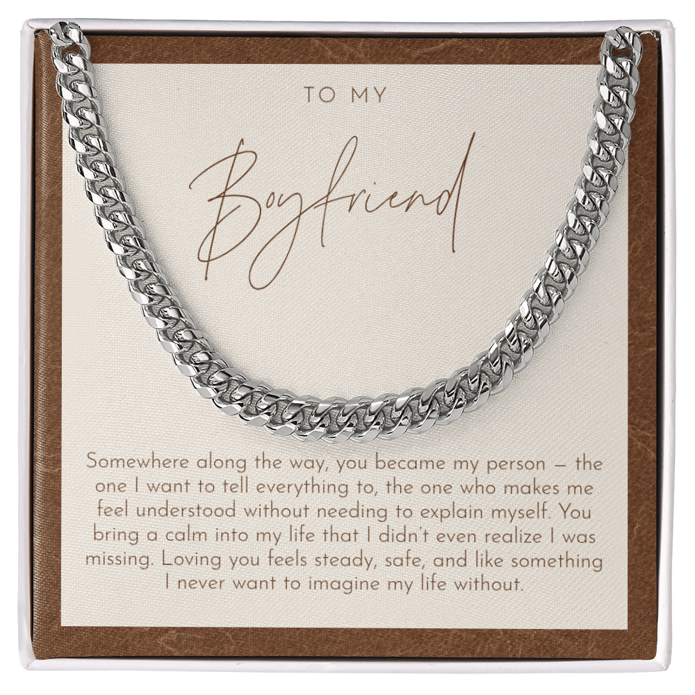 To My Boyfriend Necklace