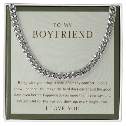 To My Boyfriend Necklace