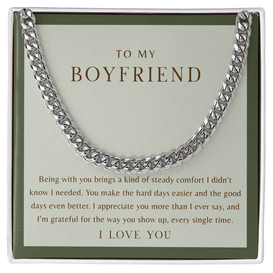 To My Boyfriend Necklace