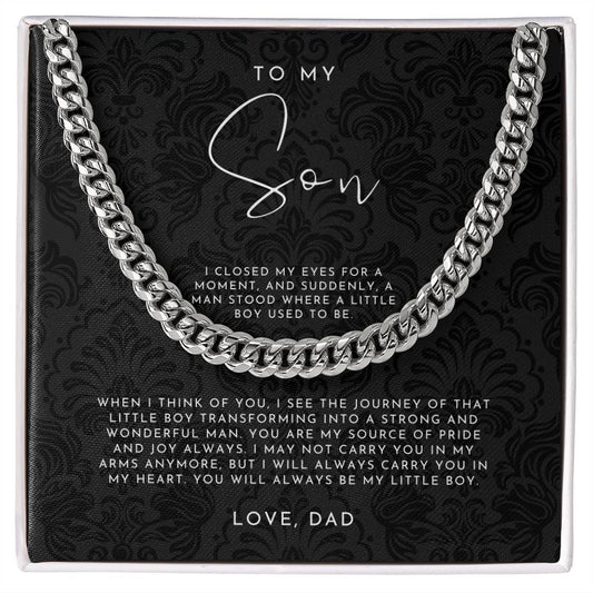 To My Son Necklace From Dad