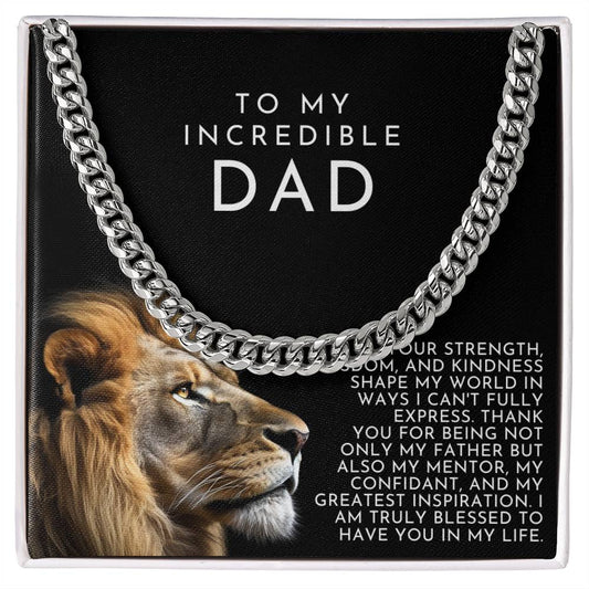 Lion Dad Necklace