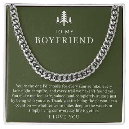 To My Boyfriend Necklace