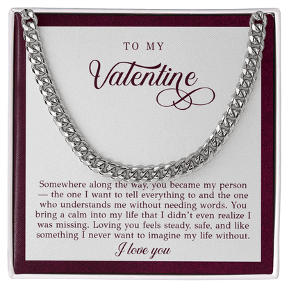To My Valentine Necklace