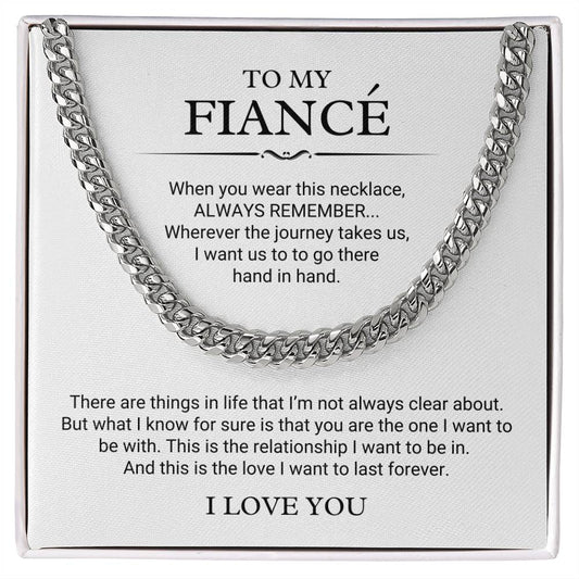 To My Fiancé Necklace