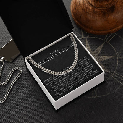 Brother In Law Cuban Chain Necklace | Luxe Black