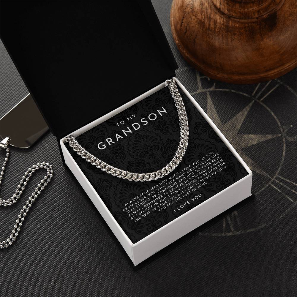 To My Grandson Necklace