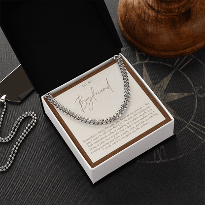 To My Boyfriend Necklace