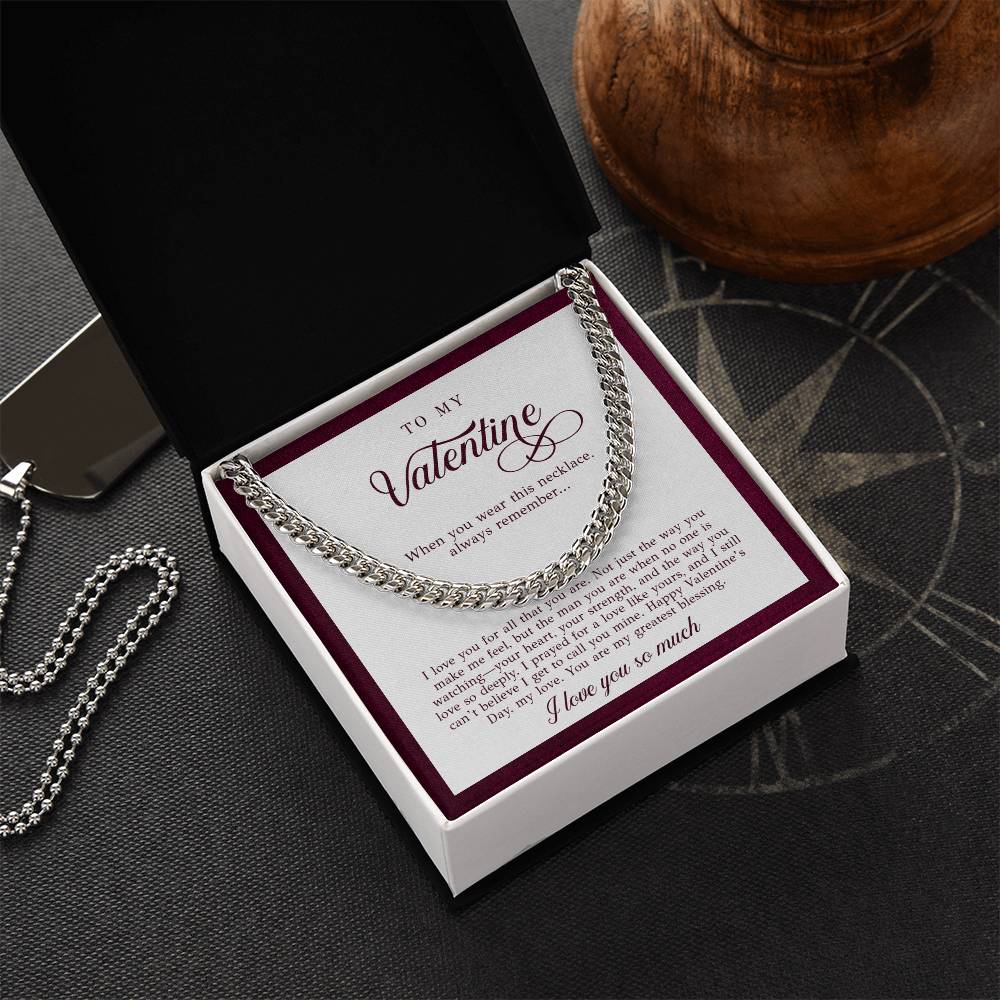 To My Valentine Men's Gift (I Love You)
