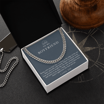 To My Boyfriend Necklace