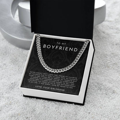 To My Boyfriend Necklace