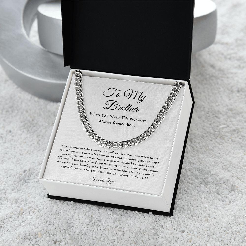 To My Brother Necklace (I Wanted To Take A Moment)