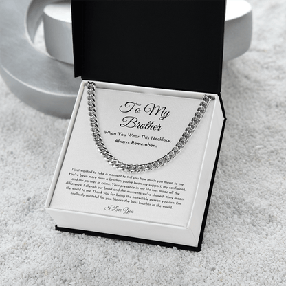 To My Brother Necklace (I Wanted To Take A Moment)