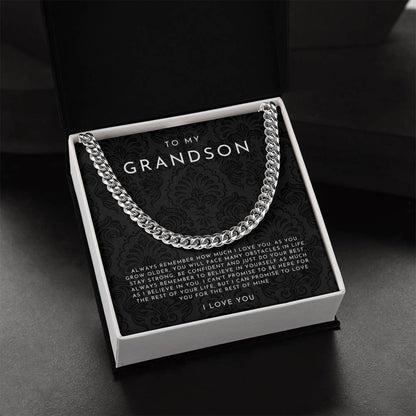 To My Grandson Necklace