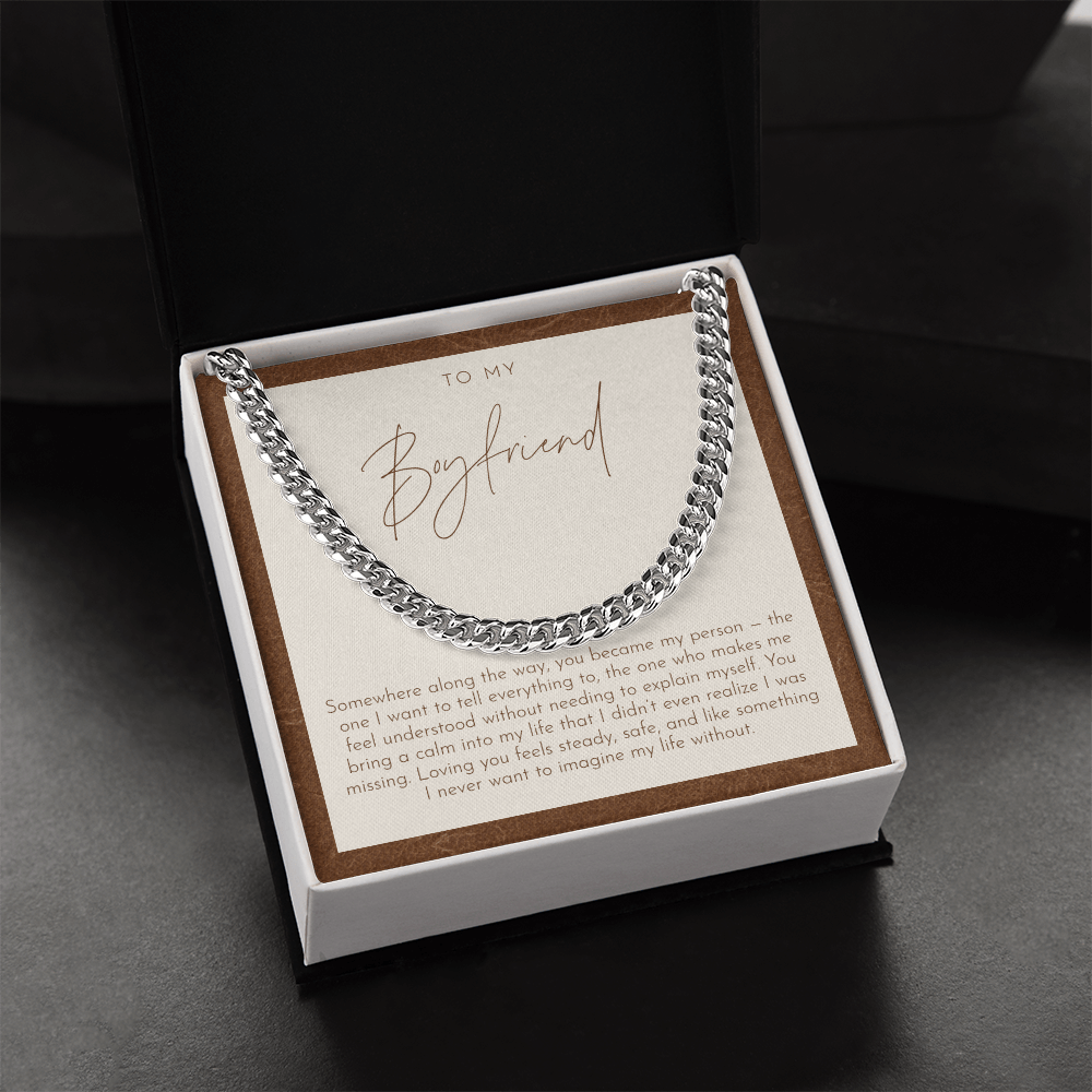 To My Boyfriend Necklace