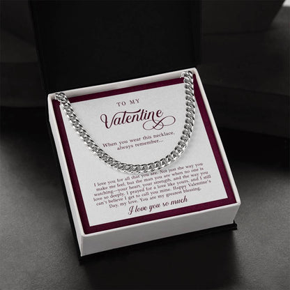 To My Valentine Men's Gift (I Love You)