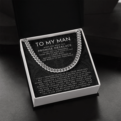 To My Man (When You Wear This Promise Necklace)