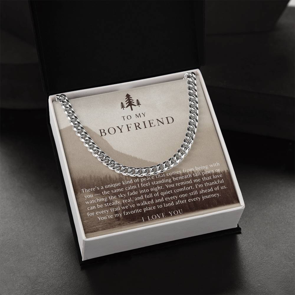 To My Boyfriend Necklace