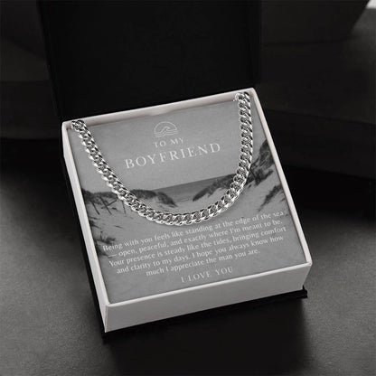 To My Boyfriend Necklace