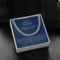 To My Son | Always My Little Boy Navy & Gold