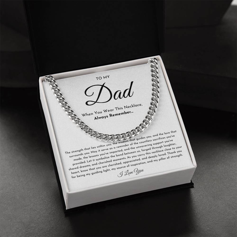 To My Dad Necklace