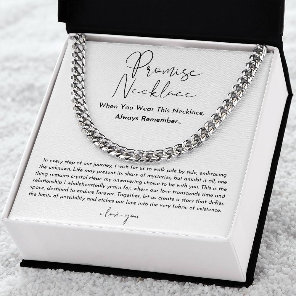 Promise necklace for him and clearance her