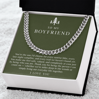 To My Boyfriend Necklace