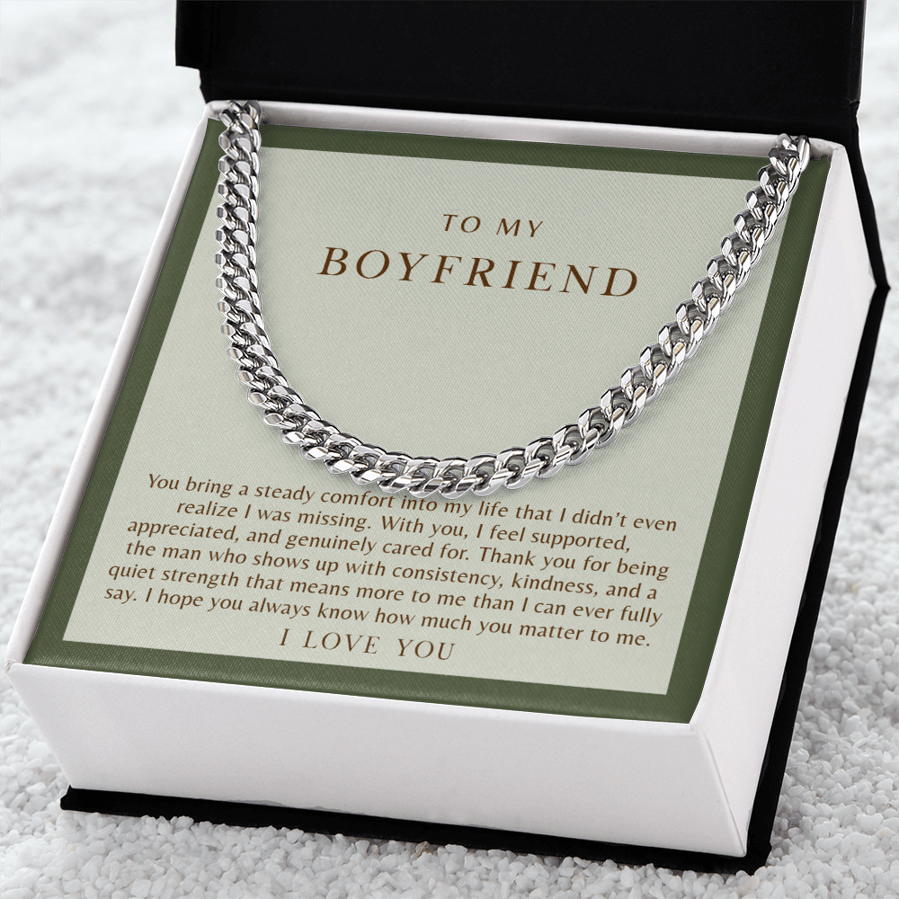 To My Boyfriend Necklace