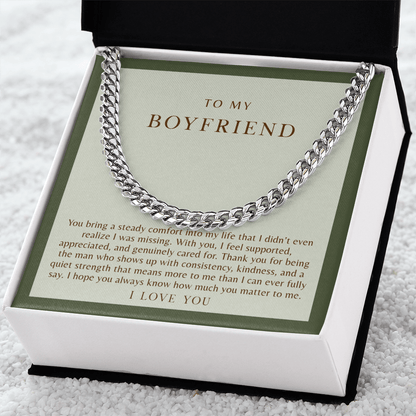 To My Boyfriend Necklace