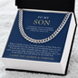 To My Son | Always My Little Boy Navy & Gold