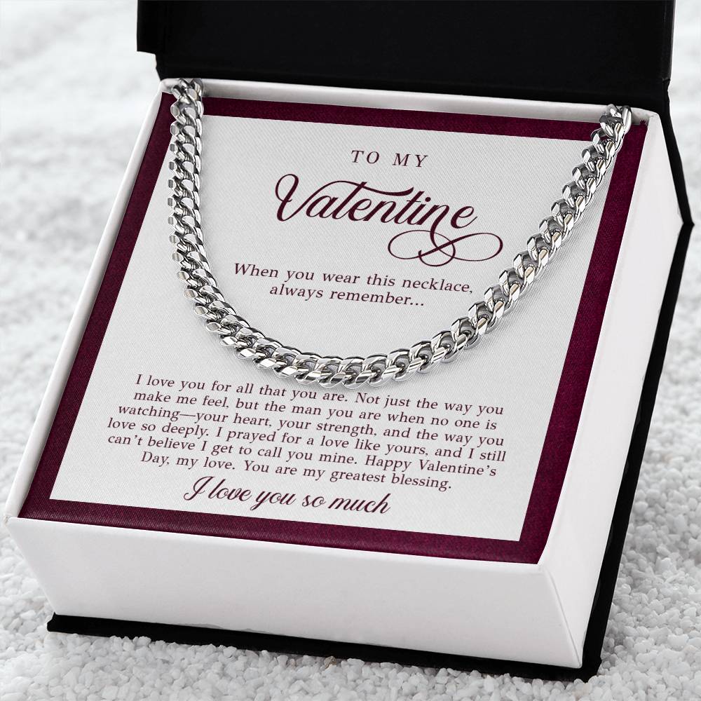 To My Valentine Men's Gift (I Love You)