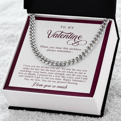 To My Valentine Men's Gift (I Love You)