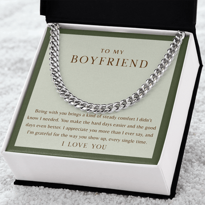 To My Boyfriend Necklace