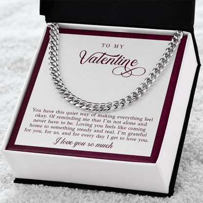 To My Valentine Necklace