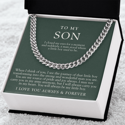 To My Son | I Closed My Eyes Forest Green
