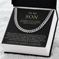 To My Son | I Closed My Eyes Black & Gold