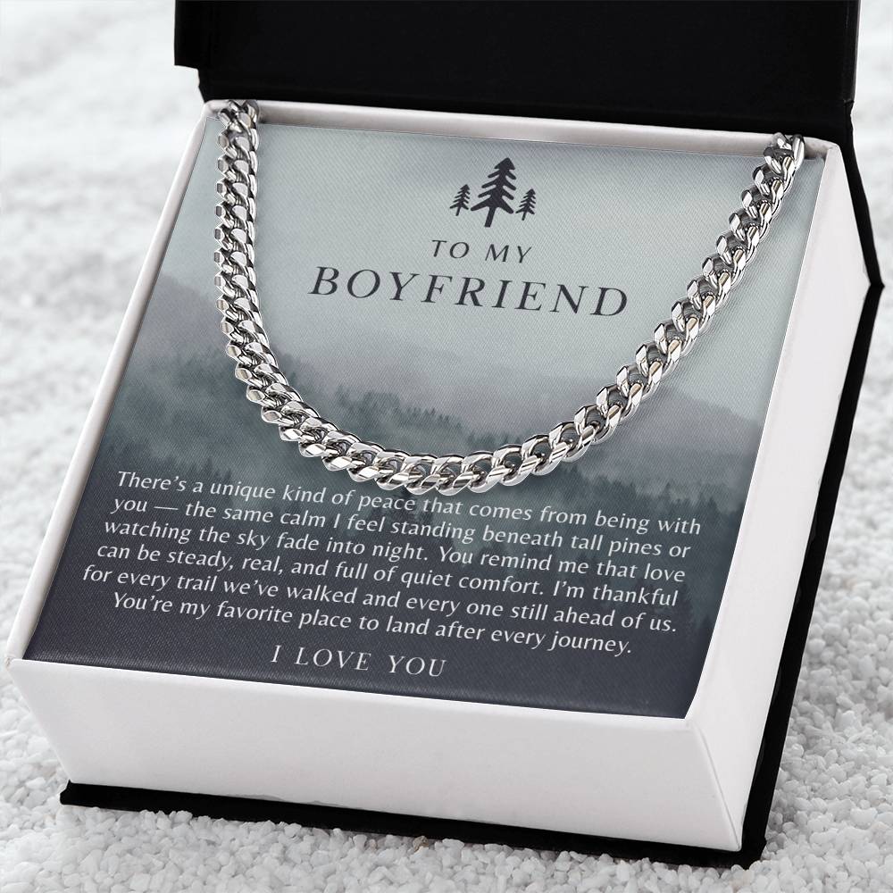 To My Boyfriend Necklace