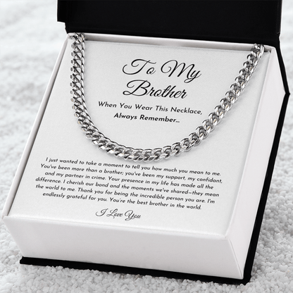 To My Brother Necklace (I Wanted To Take A Moment)
