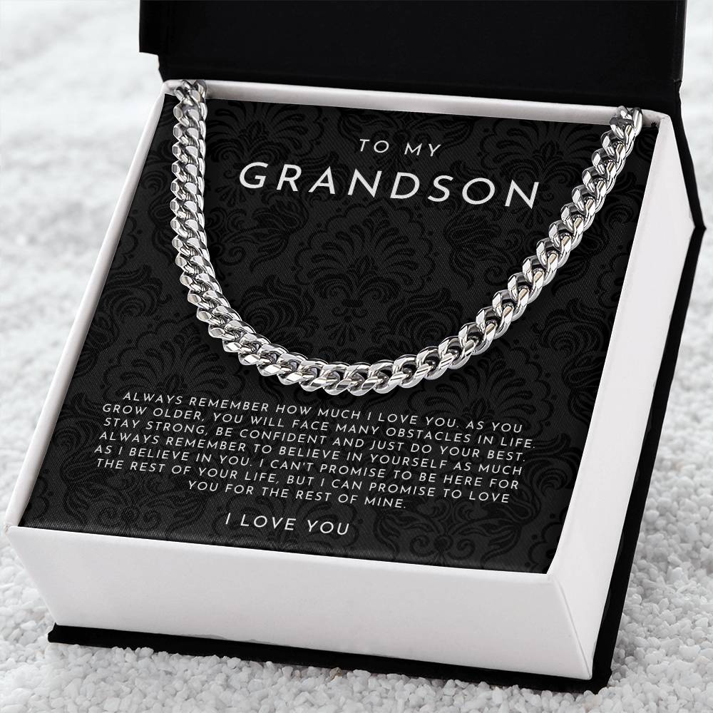 To My Grandson Necklace