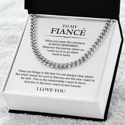 To My Fiancé Necklace