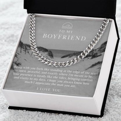 To My Boyfriend Necklace