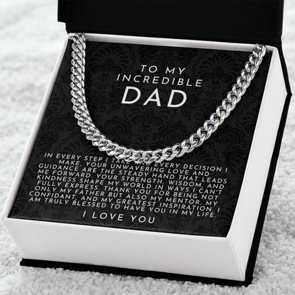 Incredible Dad Necklace