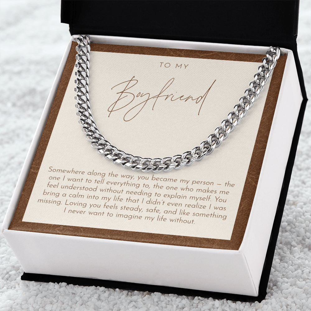To My Boyfriend Necklace