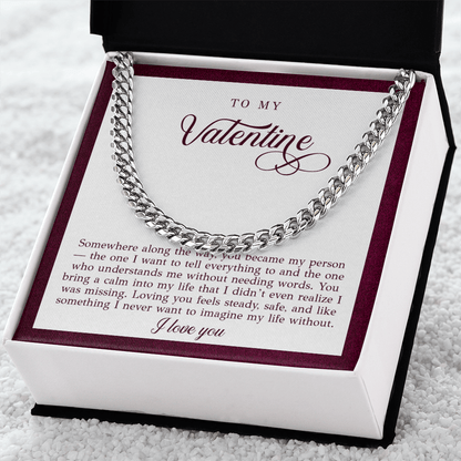 To My Valentine Necklace