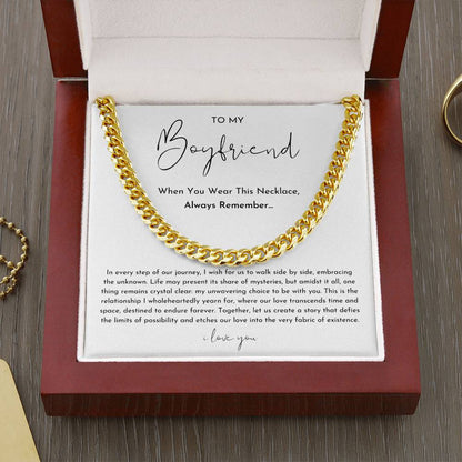 Boyfriend Promise Necklace Gift