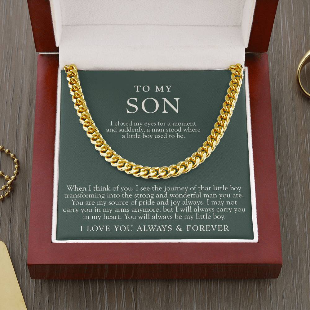 To My Son | I Closed My Eyes Forest Green