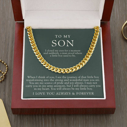 To My Son | I Closed My Eyes Forest Green